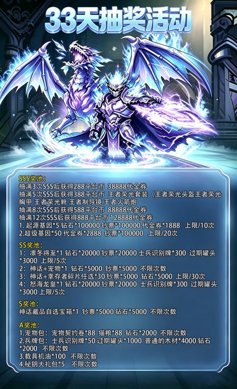 生存33天充值介绍
